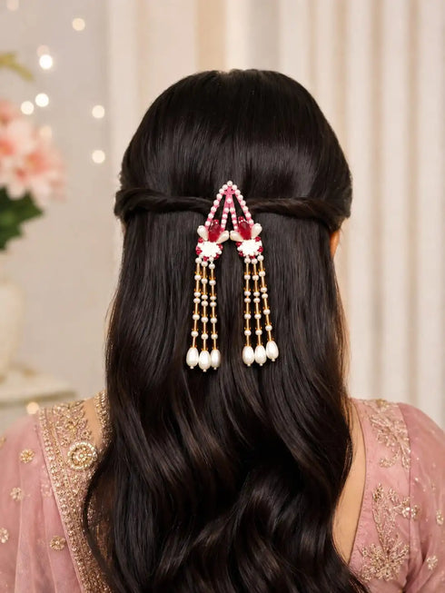 Pearl Tassel Clip